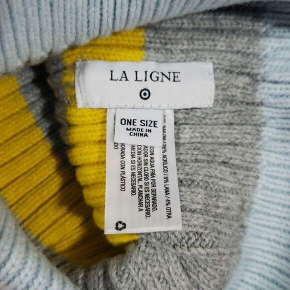 Striped Beanie - La Ligne x Target Gray/Purple/Navy - Picture 3 of 5